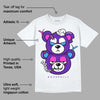 Dunk Purple Championship Court White DopeSkill T-Shirt New Double Bear Graphic