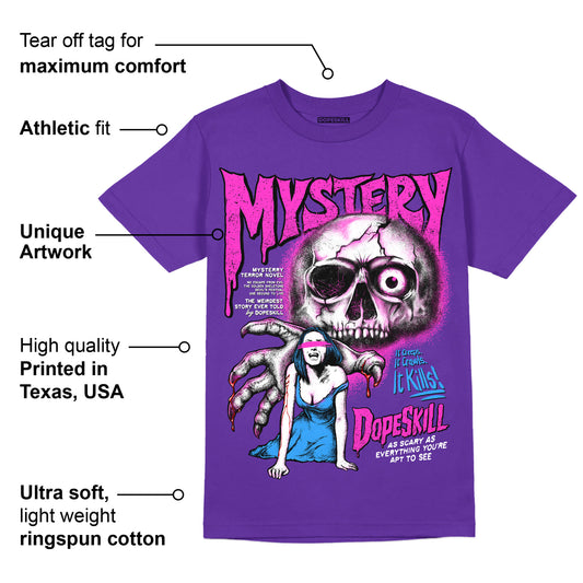 PURPLE Collection DopeSkill Purple T-shirt Mystery Ghostly Grasp Graphic