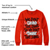 Red Foam Runner DopeSkill Vermillion Red Sweatshirt Grind Shine Graphic