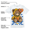 Dunk Blue Jay and University Gold DopeSkill T-Shirt Broken Bear Graphic