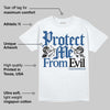 Storm Blue 1s 2025 DopeSkill T-Shirt Protect Me From Evil Graphic
