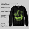 Neon Green Collection DopeSkill Sweatshirt Thief In The Night Graphic