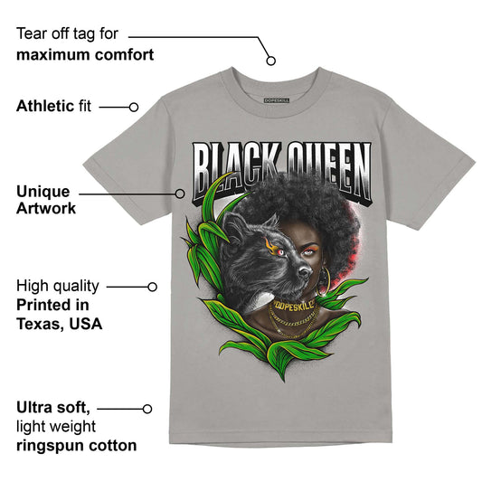 Grey Collection DopeSkill Grey T-shirt New Black Queen Graphic