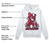 85 Metallic Burgundy 1s DopeSkill Hoodie Sweatshirt MOMM Bear Graphic