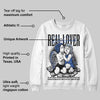 Awake NY x Racer Blue 5s DopeSkill Sweatshirt Real Lover Graphic