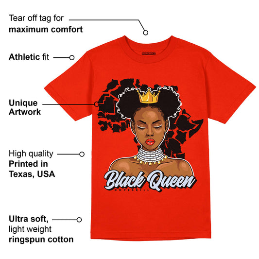 Toro Bravo 6s DopeSkill Varsity Red T-shirt Black Queen Graphic