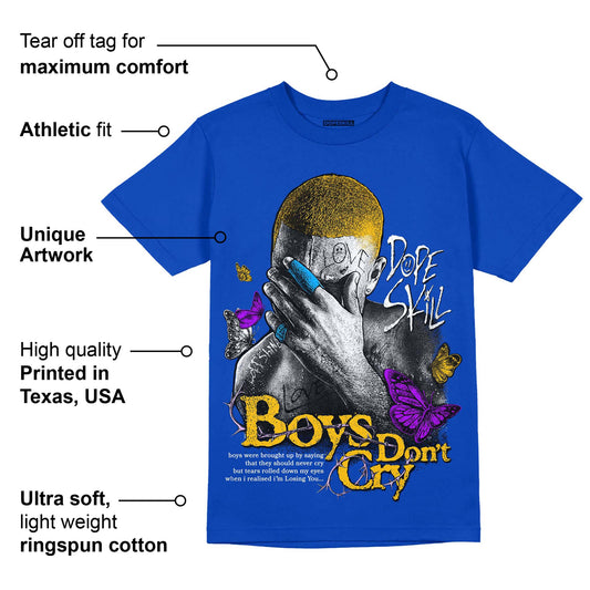 Royal Blue Collection DopeSkill Royal Blue T-shirt Boys Don't Cry Graphic
