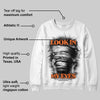 Orange Black White DopeSkill Sweatshirt Look In My Eyes Graphic