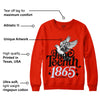 Toro Bravo 6s DopeSkill Varsity Red Sweatshirt Juneteenth 1865 Graphic