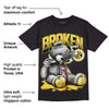 Black Tour Yellow AJ 4 Thunder DopeSkill T-Shirt Sick Bear Graphic