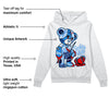 Powder Blue 9s DopeSkill Hoodie Sweatshirt Broken Heart Graphic