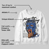 Awake NY x Racer Blue 5s DopeSkill Sweatshirt Never Stop Hustling Graphic
