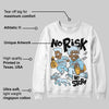 Knu Stack Vintage Dream Blue DopeSkill Sweatshirt No Risk No Story Graphic