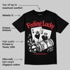 Black and White Collection DopeSkill T-Shirt Feeling Lucky Graphic