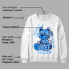 AJ 6 University Blue DopeSkill Sweatshirt Smile Through The Pain Graphic