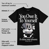 Leather Curb Sneakers White Anthracite DopeSkill T-Shirt Owe It To Yourself Graphic