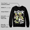 Luminous Green 5s DopeSkill Sweatshirt No Risk No Story Graphic