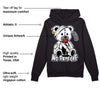 "Black/White" 1s DopeSkill Hoodie Sweatshirt Hurt Bear Graphic