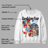 Powder Blue 9s DopeSkill Sweatshirt Looking For Love Graphic