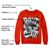 Red Foam Runner DopeSkill Vermillion Red Sweatshirt Don't Quit Graphic