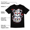 Bred Reimagined 4s DopeSkill T-Shirt New Double Bear Graphic