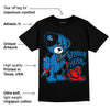 AJ 1 Dark Marina Blue DopeSkill T-Shirt Broken Heart Graphic