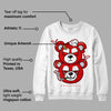 Red Cement 4S DopeSkill Sweatshirt New Double Bear Graphic