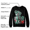 Green Glow 3s DopeSkill Sweatshirt Broken Heart Graphic