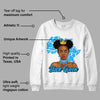 University Blue Toe 1s DopeSkill Sweatshirt Black Queen Graphic