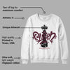 Burgundy 5s DopeSkill Sweatshirt Queen Chess Graphic