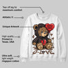 Baroque Brown 12s DopeSkill Sweatshirt Broken Bear Graphic