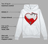 Cherry 12s DopeSkill Hoodie Sweatshirt Heart AJ 12 Graphic