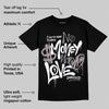 Leather Curb Sneakers White Anthracite DopeSkill T-Shirt No Money No Love Typo Graphic