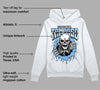 Powder Blue 9s DopeSkill Hoodie Sweatshirt Trapped Halloween Graphic