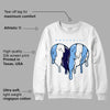 AJ 6 University Blue DopeSkill Sweatshirt Slime Drip Heart Graphic