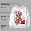 Red Stardust 3s DopeSkill Sweatshirt Broken Heart Graphic