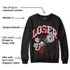 Black Cement 2s DopeSkill Sweatshirt Loser Lover Graphic