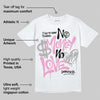 Orchid 4s DopeSkill T-Shirt No Money No Love Typo Graphic