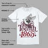 Burgundy 5s DopeSkill T-Shirt Juneteenth 1865 Graphic