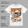Orange Black White DopeSkill T-Shirt Mystery Ghostly Grasp Graphic