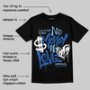 Foamposite One Dark Neon Royal DopeSkill T-Shirt No Money No Love Typo Graphic