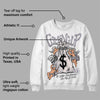 Cement Grey 2s DopeSkill Sweatshirt Money Bag Coming Up Graphic