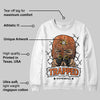 Orange Black White DopeSkill Sweatshirt New Trapped Graphic