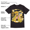 Taxi Yellow Black 8s DopeSkill T-Shirt Money Is The Motive Graphic