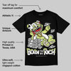 Luminous Green 5s DopeSkill T-Shirt Born To Be Rich Graphic