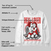 Red Cement 4S DopeSkill Sweatshirt Real Lover Graphic