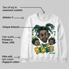 Green 'Two Sides' DopeSkill Graphic Sweatshirt
