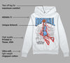 Powder Blue 9s DopeSkill Hoodie Sweatshirt Thunder Dunk Graphic