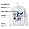 AJ Spizike White Obsidian DopeSkill Sweatshirt No Money No Love Typo Graphic