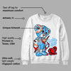 Dunk Low Futura University Blue DopeSkill Sweatshirt Broken Heart Graphic